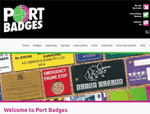 Tablet Screenshot of portbadges.com.au